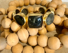 Midnight Aurora Labradorite Cuff