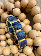 Lapis Luxe Brass Cuff