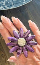 Violet Sunburst Ring