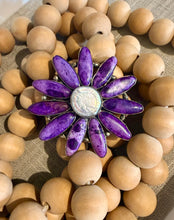 Violet Sunburst Ring